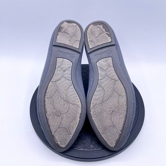Skechers Women's Cleo Bewitch Flats Size 8.5 gray Knit Comfy Slip On Shoe Casual - Picture 6 of 9